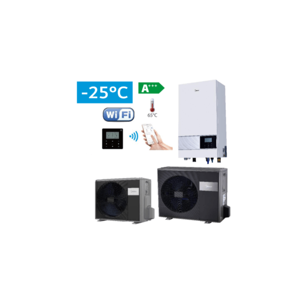 MIDEA M-Thermal Arctic Split tipo 8.30-8.40 kW šilumos siurblys oras-vanduo, MHA-V8W/D2N8-B2+HB-A100/CGN8-B2