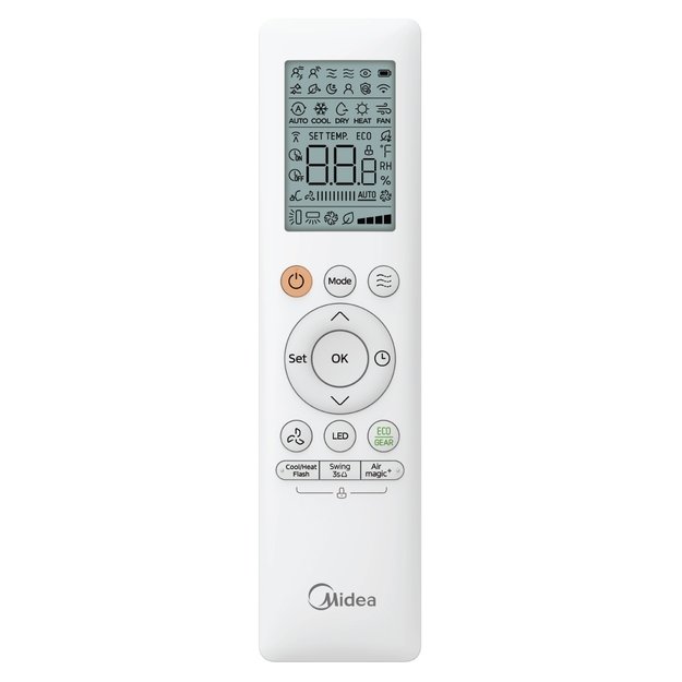 Midea OASIS PLUS sieninio oro kondicionieriaus / šilumos siurblio oras oras 3.5/3.8 kW komplektas