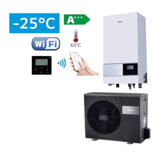 MIDEA M-Thermal Arctic Split tipo 12.1-12.0 kW šilumos siurblys oras-vanduo, MHA-V12W/D2RN8-B2+HB-A160/CGN8-B2