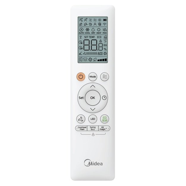 Midea SOLUNAR sieninio oro kondicionieriaus 3.5/3.8 kW komplektas