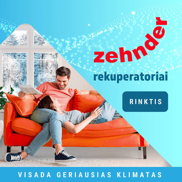 Sieninis valdymo pultas ZEHNDER ComfoSense C67 (ComfoAir 180/200/375 rekuperatoriams)