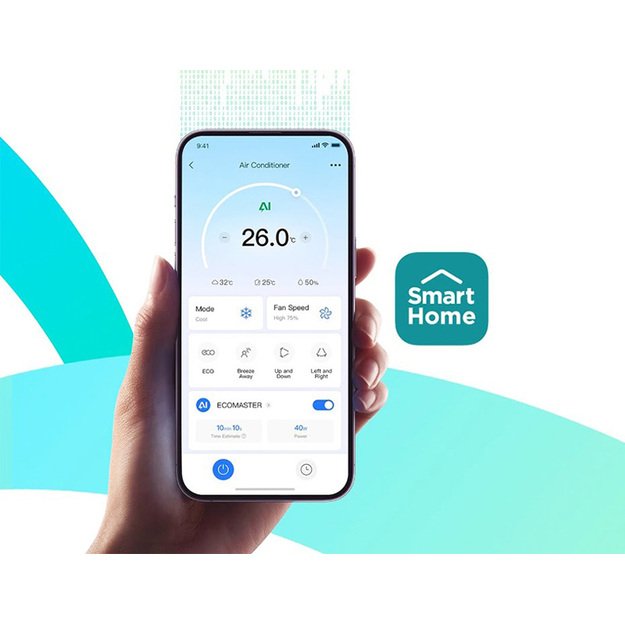 Midea Breezeless E sieninio oro kondicionieriaus 2.6/2.93 kW komplektas