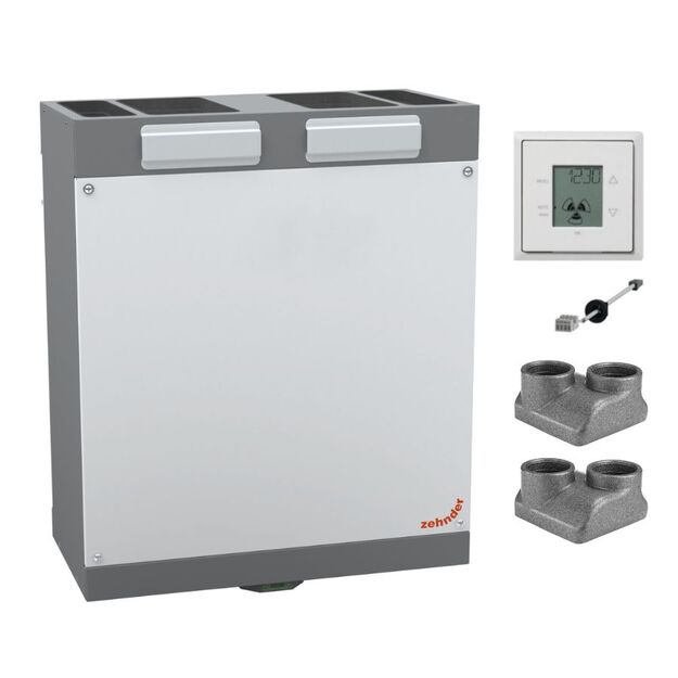 Entalpinis rekuperatorius Zehnder ComfoAir 180 su pultu ir adapteriais