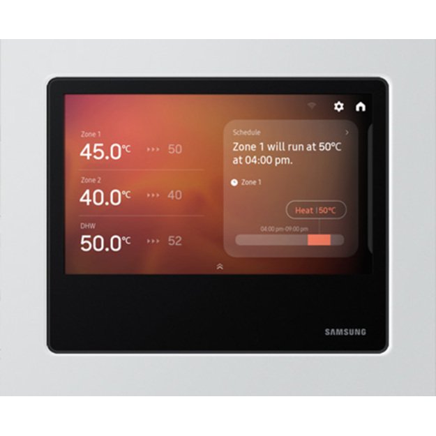 SAMSUNG oras–vanduo 9.0/8.7 kW SPLIT šilumos siurblio KOMPLEKTAS su atnaujinta 200 l talpa, valdymu lietuvių kalba ir integruotu WIFI, NORDIC serija
