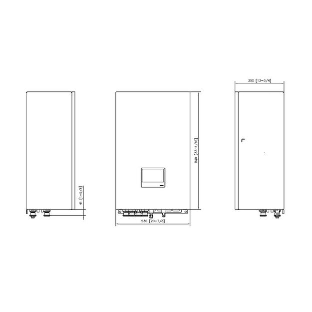 SAMSUNG oras–vanduo 8 kW Mono HT Quiet šilumos siurblys monoblokas be talpos, su hydro moduliu, trifazis 3