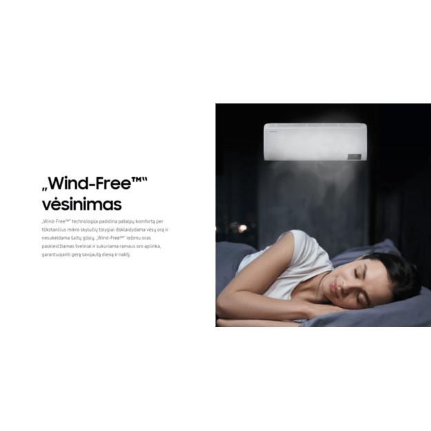 Samsung WindFree™ Comfort S2 3.5/4.0 kW oro kondicionierius su WIFI (komplektas)  2