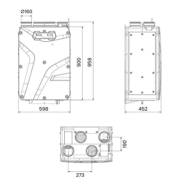 Entalpinis rekuperatorius Recom EPP3SE su pultu 3
