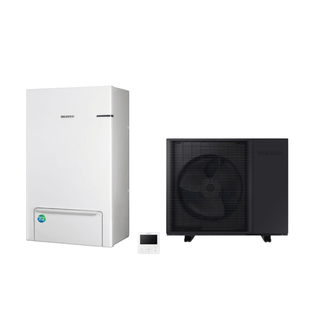 SAMSUNG oras-vanduo 15/16 kW SPLIT šilumos siurblio KOMPLEKTAS (be tūrinio šildytuvo)