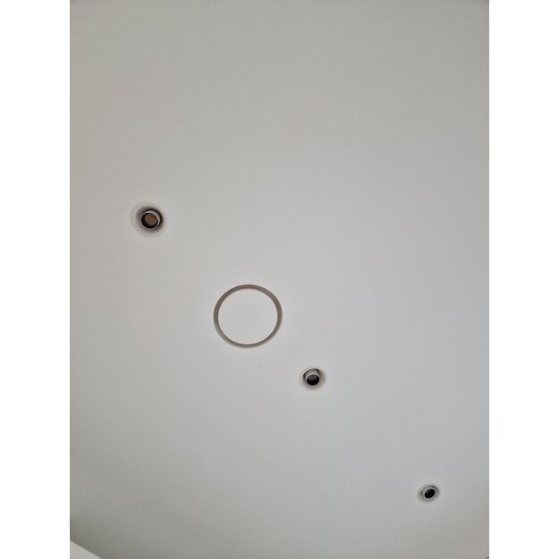 Gipsinis priglaistomas vėdinimo difuzorius Airmann Circle Airzoom su metalinėmis auselėmis 4