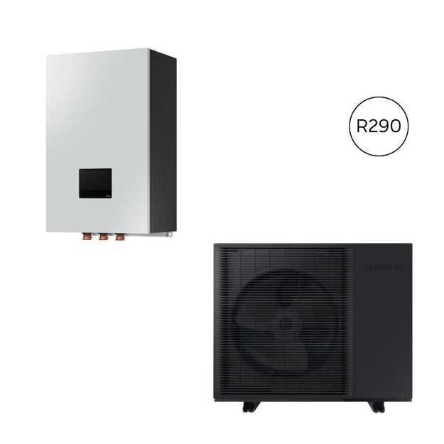 SAMSUNG oras-vanduo 5 kW EHS Mono R290 šilumos siurblys monoblokas su hydro moduliu