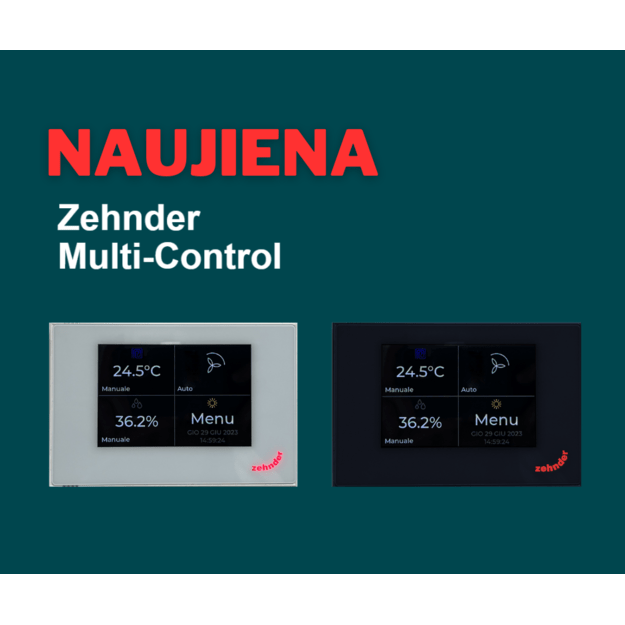 Išmanus valdymo pultas ZEHNDER ComfoAir serijos rekuperatoriams „Multi Control“