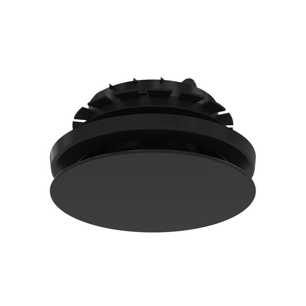 Zehnder ComfoValve Luna E125 vėdinimo difuzorius oro ištraukimui, juodas