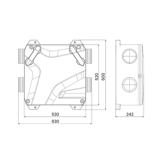 Entalpinis rekuperatorius Recom EPP1SET su pultu 3