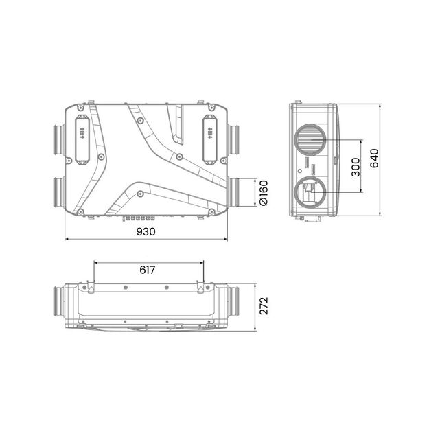 Entalpinis rekuperatorius Recom EPP2SET su pultu 4