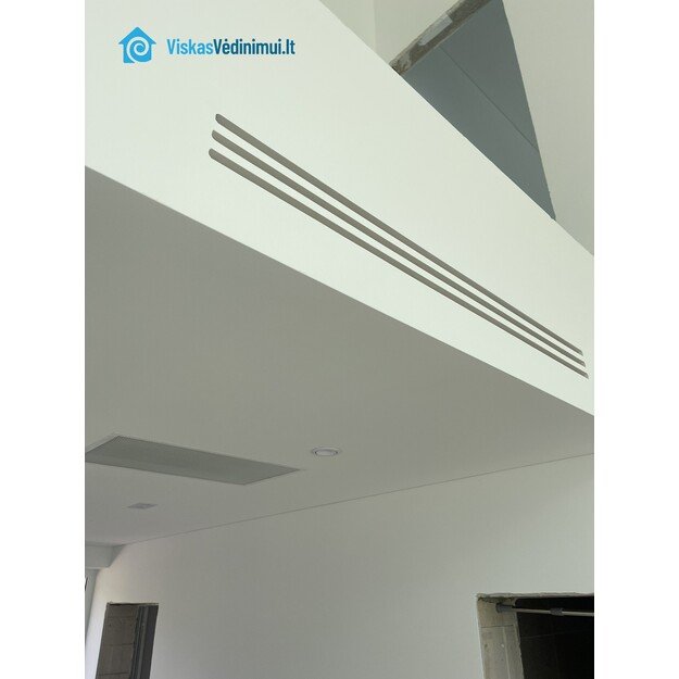 Gipsinis priglaistomas plyšinis vėdinimo difuzorius Airmann Line, 60 cm, vieno plyšio 3
