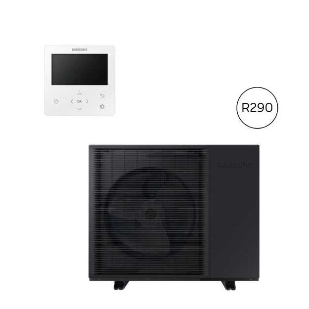 SAMSUNG oras-vanduo 8 kW Mono R290 šilumos siurblys monoblokas, trifazis