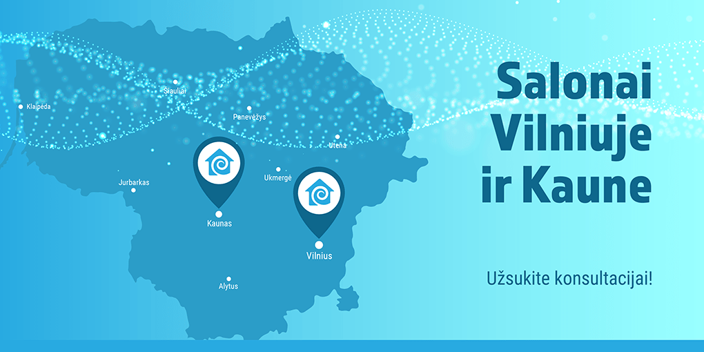 Prekybos salonai Vilniuje ir Kaune