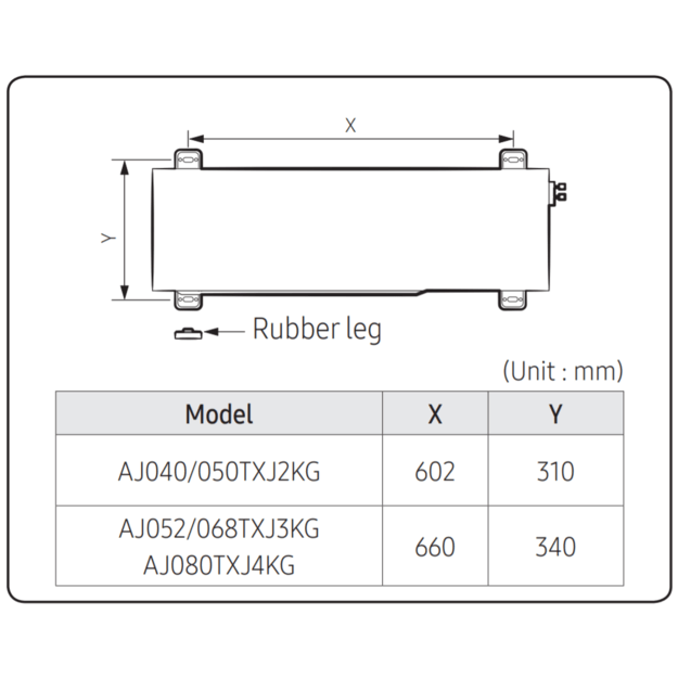 Samsung Multi-split sistemos išorinis blokas, 6.8/8.0 kW